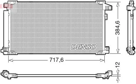 Радиатор кондиционера DENSO DCN50061