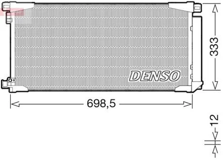 Skraplacz TOYOTA AURIS DENSO DCN50115