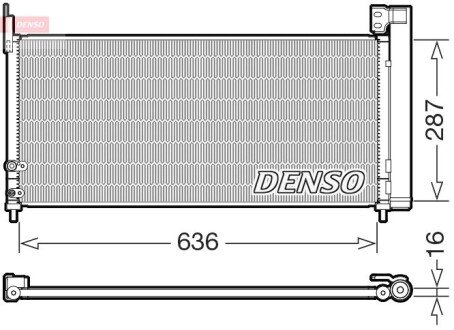 Радіатори кондиціонера Toyota Auris, 13- DENSO DCN50122