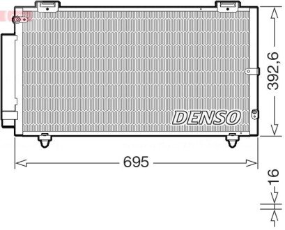 Condenser, air conditioning DENSO DCN50130