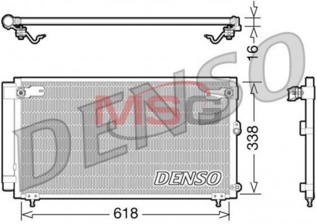 Радіатор кондиціонера DENSO DCN51006 (фото 1)