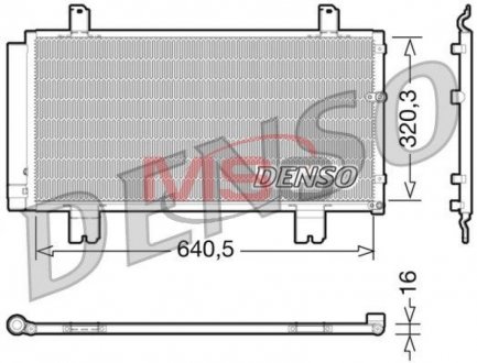 Радіатор кондиціонера DENSO DCN51007 (фото 1)