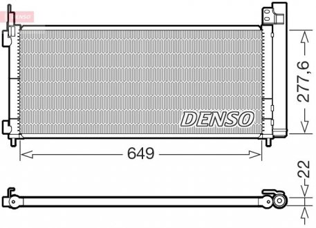 Skraplacz LEXUS NX 14- DENSO DCN51021 (фото 1)