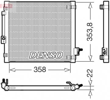 Радіатор кондиціонера (з осушувачем) Tesla Model S 13- DENSO DCN99081 (фото 1)