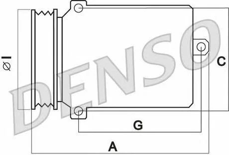 Компрессор кондиционера DENSO DCP17038