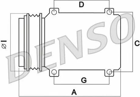Компрессор кондиционера DENSO DCP50120