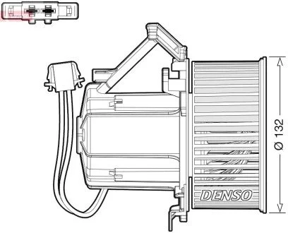 Вентилятор салону DENSO DEA02009