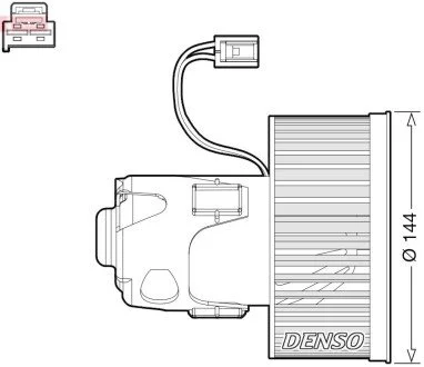 Dmuchawa BMW 5 F10/11... DENSO DEA05008