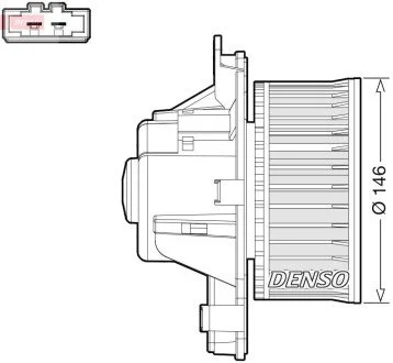 Вентилятор салону PEUGEOT 3008 2009 - DENSO DEA21014