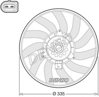 Вентилятор радіатора DENSO DER02008 (фото 1)