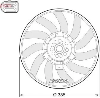 Вентилятор радіатора DENSO DER02008