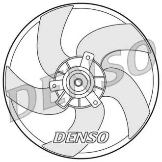 Вентилятор, охлаждение двигателя DENSO DER21011