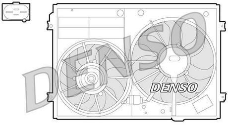 Вентилятор радіатора DENSO DER32012