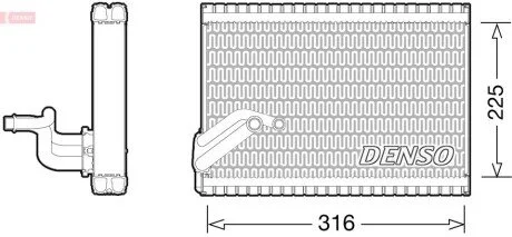 Випаровувач, кондиціонер DENSO DEV21003