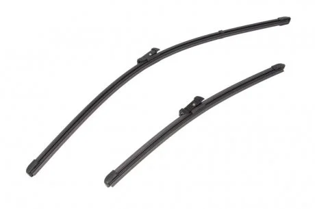 Щетка дворн. К-кт (60+38 см) Push Button 17mm бескаркас Polo/Rapid/А1 09- DENSO DF-013