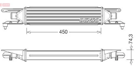 INTERCOOLER FIAT DENSO DIT09104