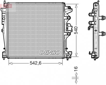 Радиатор DENSO DRM01004