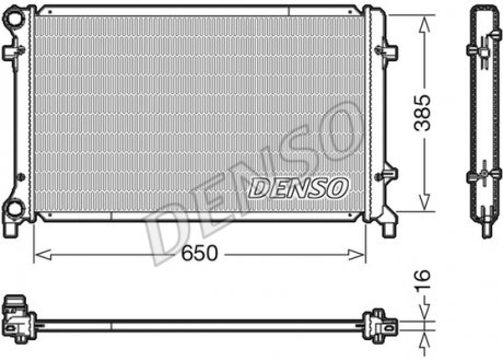 Радиатор DENSO DRM02014 (фото 1)