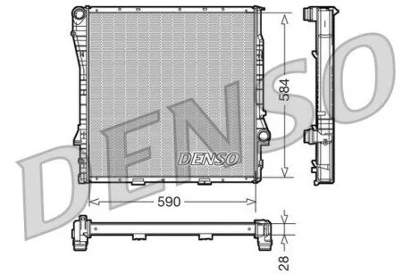 Радиатор охлаждения DENSO DRM05116