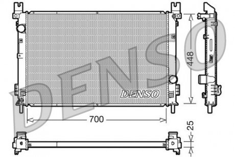 Радиатор DENSO DRM06001 (фото 1)