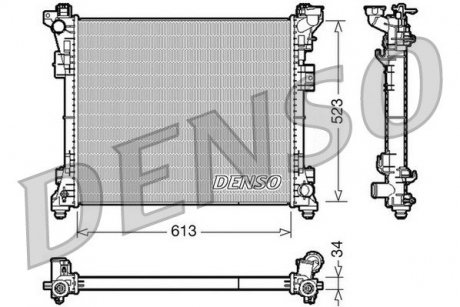 Радіатор, охолодження двигуна DENSO DRM06006 (фото 1)