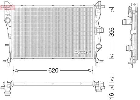 Радіатор основний DENSO DRM06038