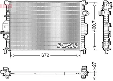 Радиатор основной DENSO DRM10115