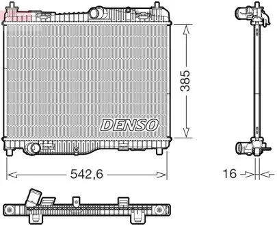 Chłodnica FORD FIESTA VII / ECOSPORT / PUMA DENSO DRM10123