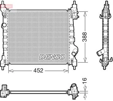 Радиатор основной DENSO DRM15014 (фото 1)