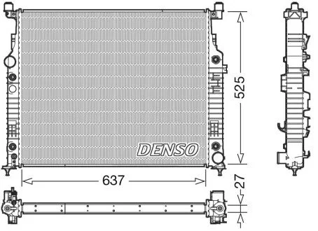 Радиатор DENSO DRM17056