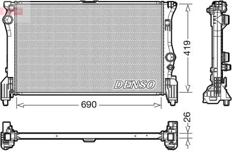 Радиатор основной DENSO DRM17112