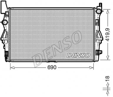 Радиатор основной DENSO DRM17114