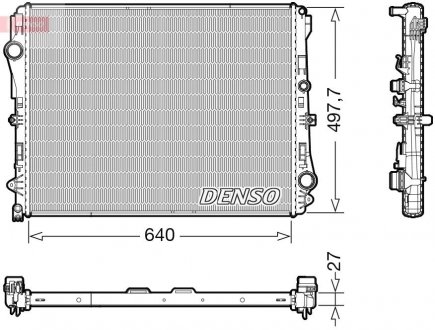 Радіатор MERCEDES GLC/E/S \'\'16>> DENSO DRM17116 (фото 1)