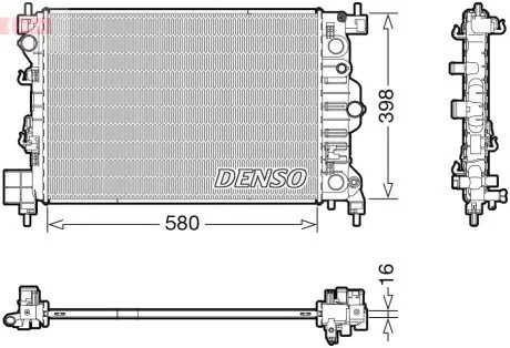 Радіатор основний DENSO DRM20117