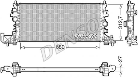 Радиатор DENSO DRM20118