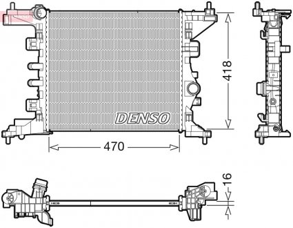 Радіатор DENSO DRM20121