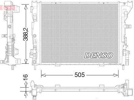 Радиатор DENSO DRM23035 (фото 1)