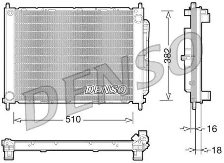 Радіатор кондиціонера DENSO DRM23101 (фото 1)
