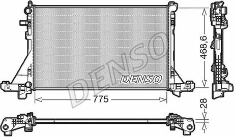 Радиатор основной DENSO DRM23112