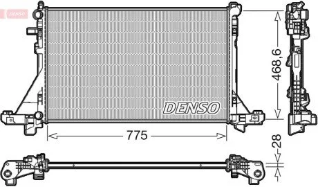 Радиатор основной DENSO DRM23112