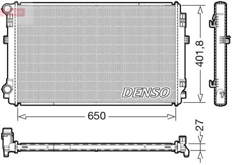 Радиатор основной DENSO DRM32048