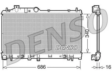 Радіатор DENSO DRM36008