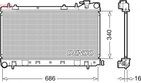 Теплообмінник DENSO DRM36017 (фото 1)