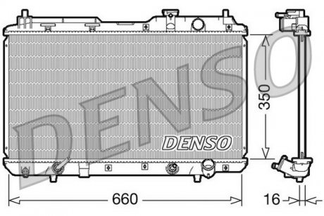 Радиатор DENSO DRM40010 (фото 1)