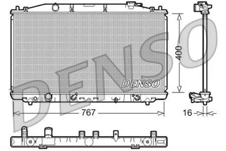 Радіатор DENSO DRM40025 (фото 1)