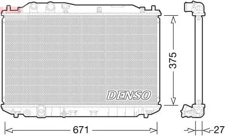 Радіатор DENSO DRM40029