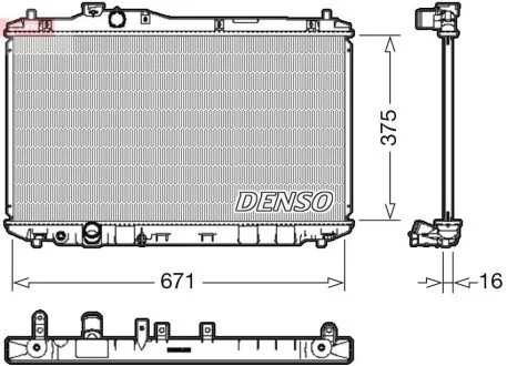 Радіатор DENSO DRM40037