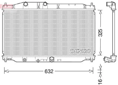 Радіатор DENSO DRM40043