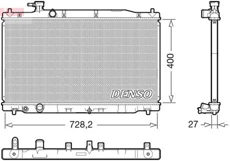 Радиатор основной DENSO DRM40050