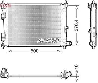 Радиатор основной DENSO DRM41017